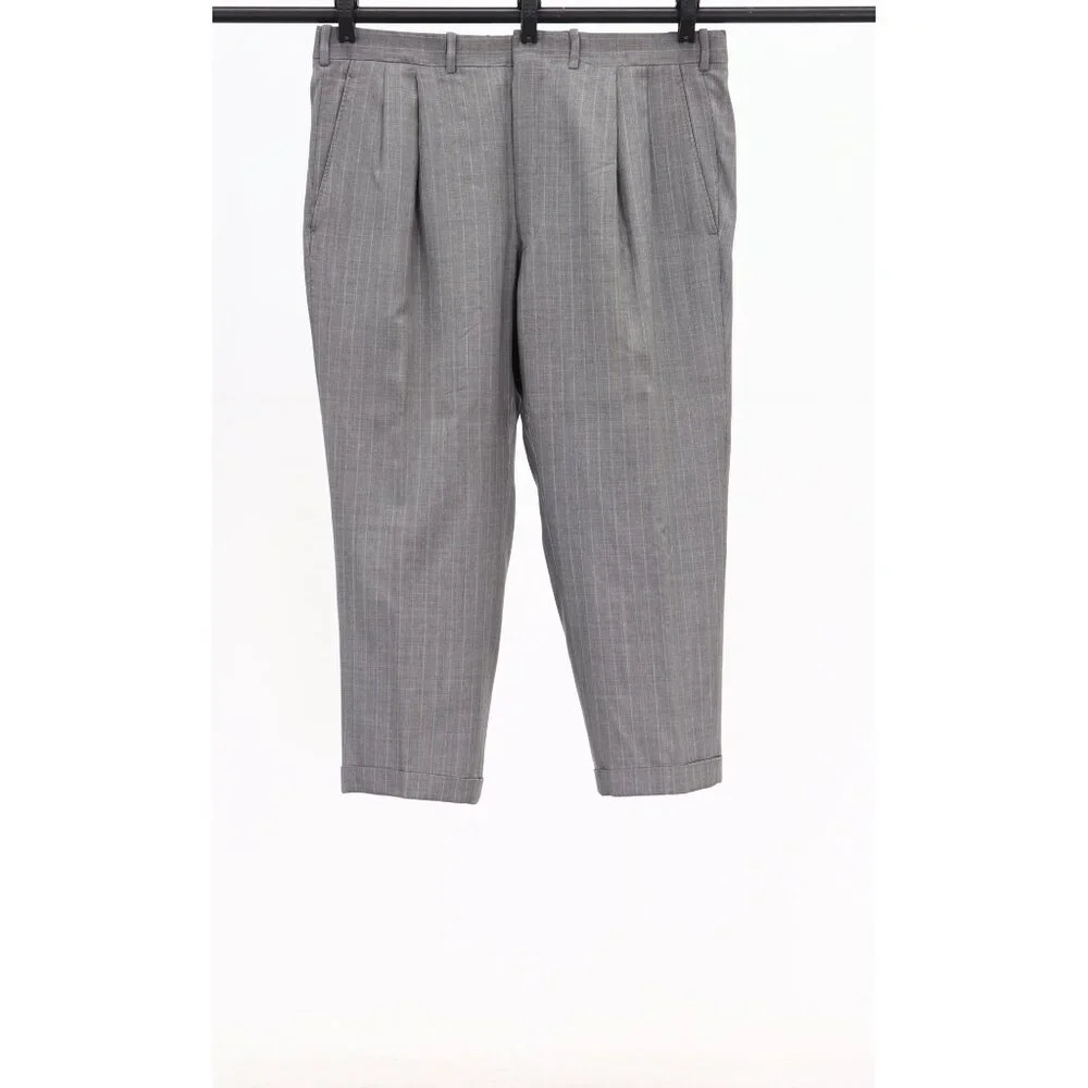 Tom James 44S 40x26 Gray Striped 2-Button Suit R458 - Picture 14 of 15